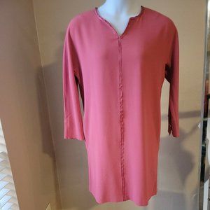 The Limited Long Sleeve Shift Dress, Coral, Large